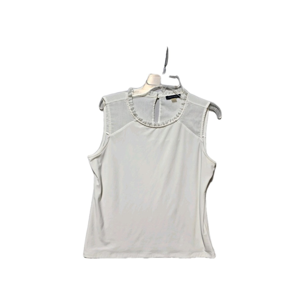 tommy hilfiger Women's Sleeve Top Large‎  White